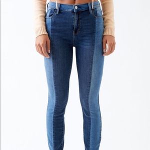 PacSun Dual Tone High Rise Ankle Jegging Jeans